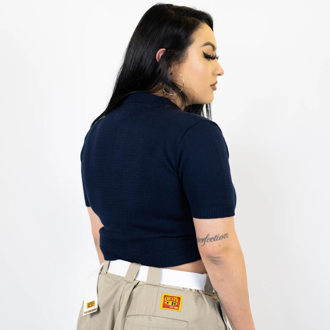 FB County Solid Charlie Brown Crop Top - Navy New Release 5 FB County Solid Charlie Brown Crop Top - Navy New Release