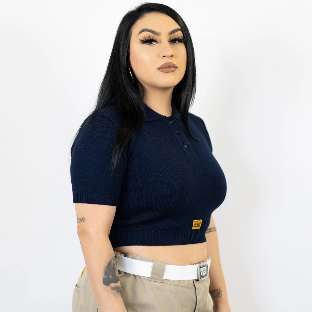 FB County Solid Charlie Brown Crop Top - Navy New Release 3 FB County Solid Charlie Brown Crop Top - Navy New Release