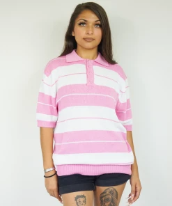 NEW FB County Charlie Brown Pink/White