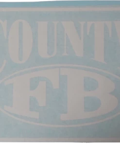 FB County Car Decals Black/White