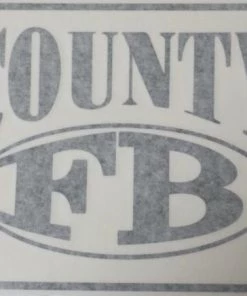 FB County Car Decals Black/White