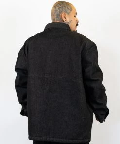 FB County Men's Oversized Black Denim Jacket 13 FB County Men's Oversized Black Denim Jacket