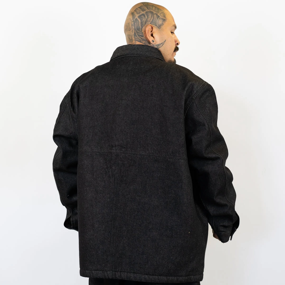 FB County Men's Oversized Black Denim Jacket 7 FB County Men's Oversized Black Denim Jacket