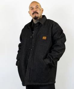 FB County Men's Oversized Black Denim Jacket 12 FB County Men's Oversized Black Denim Jacket