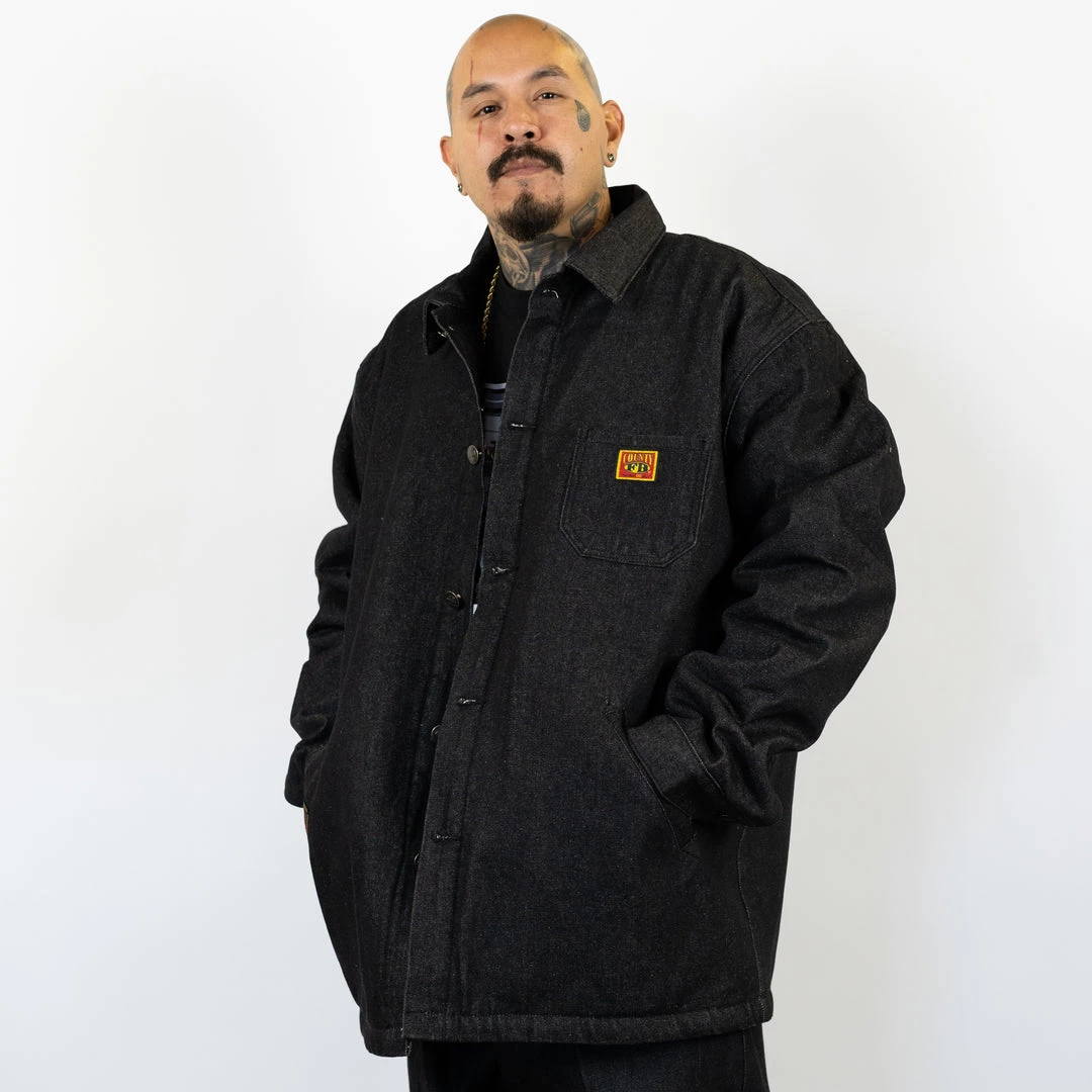FB County Men's Oversized Black Denim Jacket 6 FB County Men's Oversized Black Denim Jacket