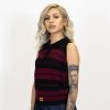 New Release FB County Charlie Brown Sleeveless Shirt - Black/Burgundy
