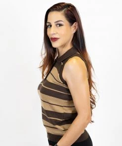 FB County Charlie Brown Sleeveless Shirt - Brown/Tan