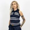 FB County Charlie Brown Sleeveless Shirt - Navy/Heather New Release