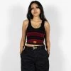 FB County Charlie Brown Tank Top - Black/Burgundy