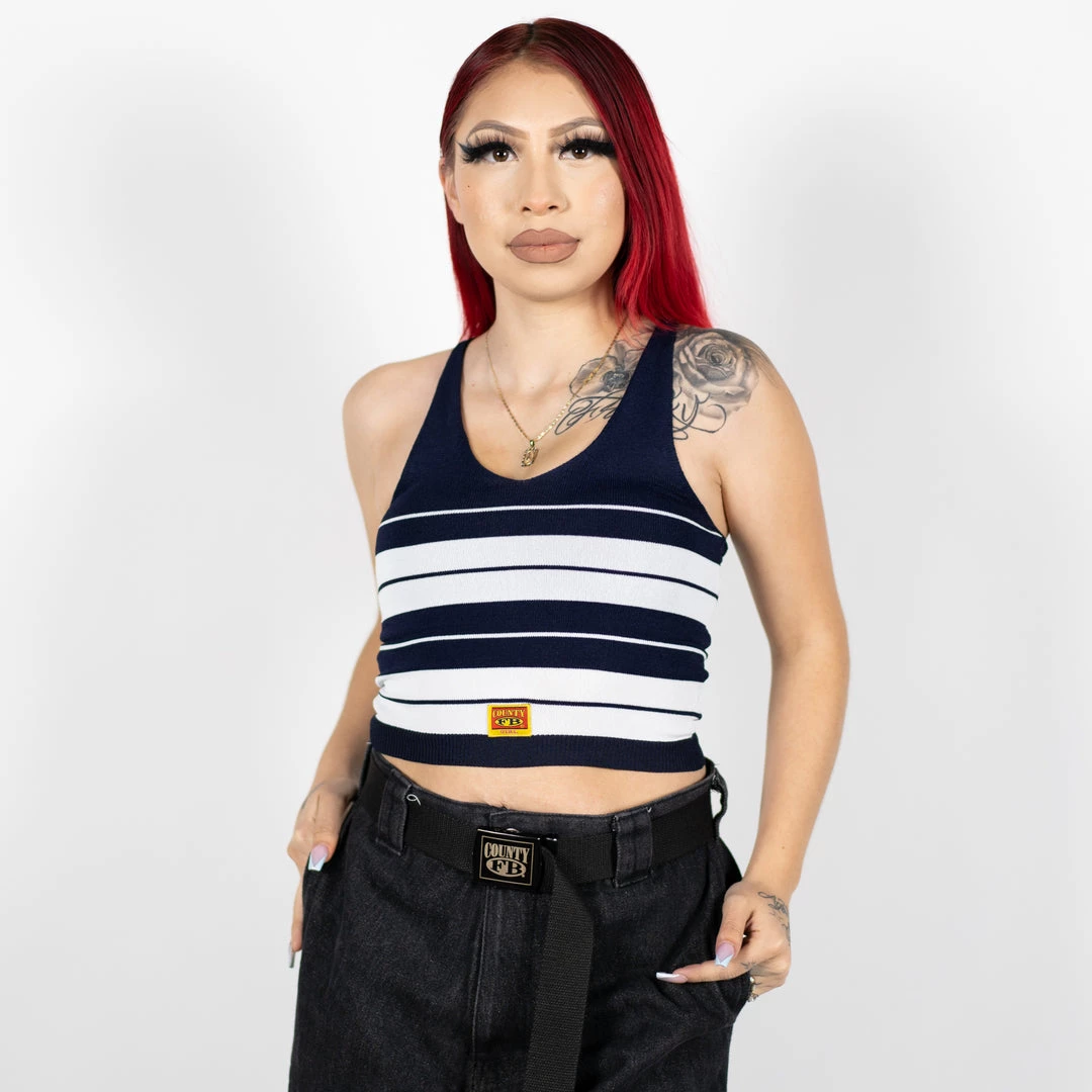 FB County Charlie Brown Tank Top - Navy/White New Release 3 FB County Charlie Brown Tank Top - Navy/White New Release