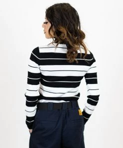 FB County Long Sleeve Turtle Neck - Black/White