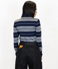 New Release FB County Long Sleeve Turtle Neck - Navy/Heather