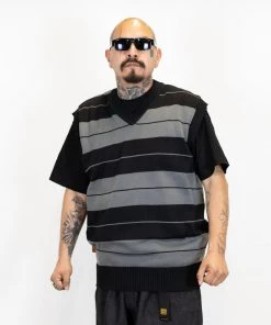 FB County Classic Charlie Brown Vest - Black/Grey