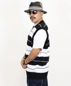 FB County Classic Charlie Brown Vest - Black/White