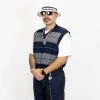 FB County Classic Charlie Brown Vest - Navy/Grey New Releases