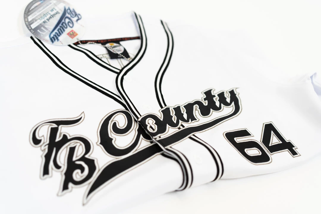 New Releases FB County Mens Baseball Classic Signature Jersey - White 6 New Releases FB County Mens Baseball Classic Signature Jersey - White