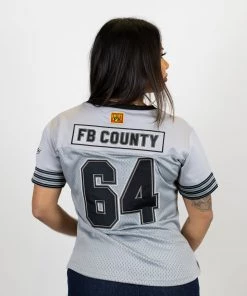New Release FB County Womens Football Classic Signature Jersey - Grey 11 New Release FB County Womens Football Classic Signature Jersey - Grey