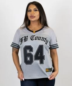 New Release FB County Womens Football Classic Signature Jersey - Grey
