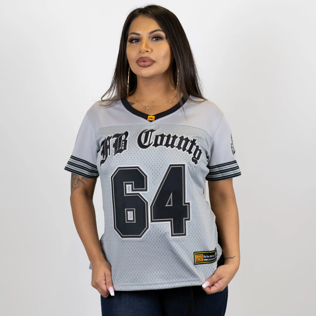 New Release FB County Womens Football Classic Signature Jersey - Grey 3 New Release FB County Womens Football Classic Signature Jersey - Grey