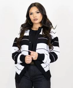 New Release FB County Long Sleeve Charlie Brown Shirt - Black/White