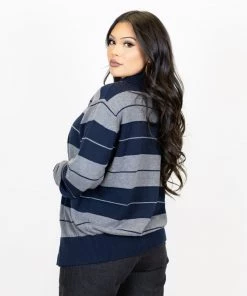 FB County Long Sleeve Charlie Brown Shirt - Navy/Heather