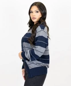 FB County Long Sleeve Charlie Brown Shirt - Navy/Heather