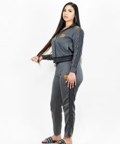 New Release FB County Womens Track Suit Set - Grey