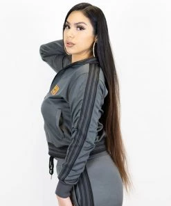 FB County Womens Track Jacket - Grey