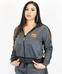 FB County Womens Track Jacket - Grey