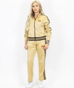 FB County Womens Track Suit Set - Tan New Release
